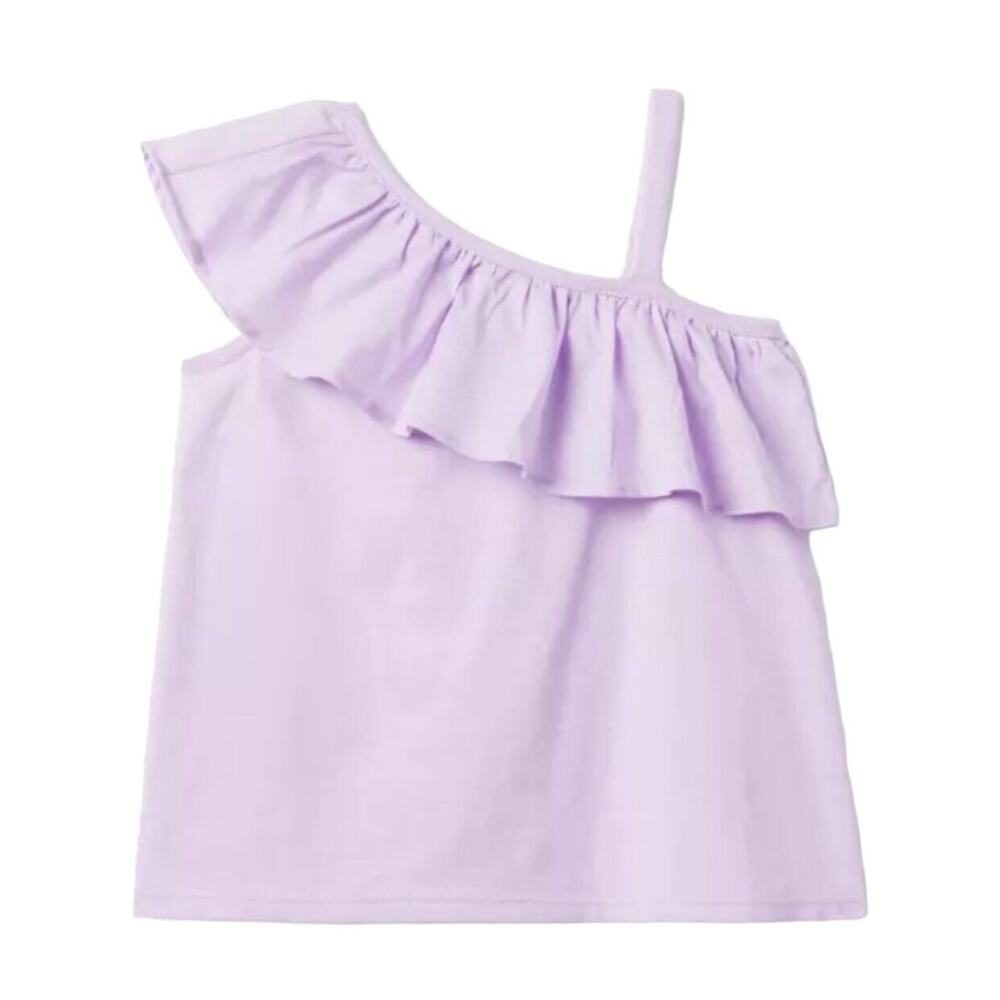Janie and Jack NWT The Ruffle Shoulder Top. Lavender. Size 2.